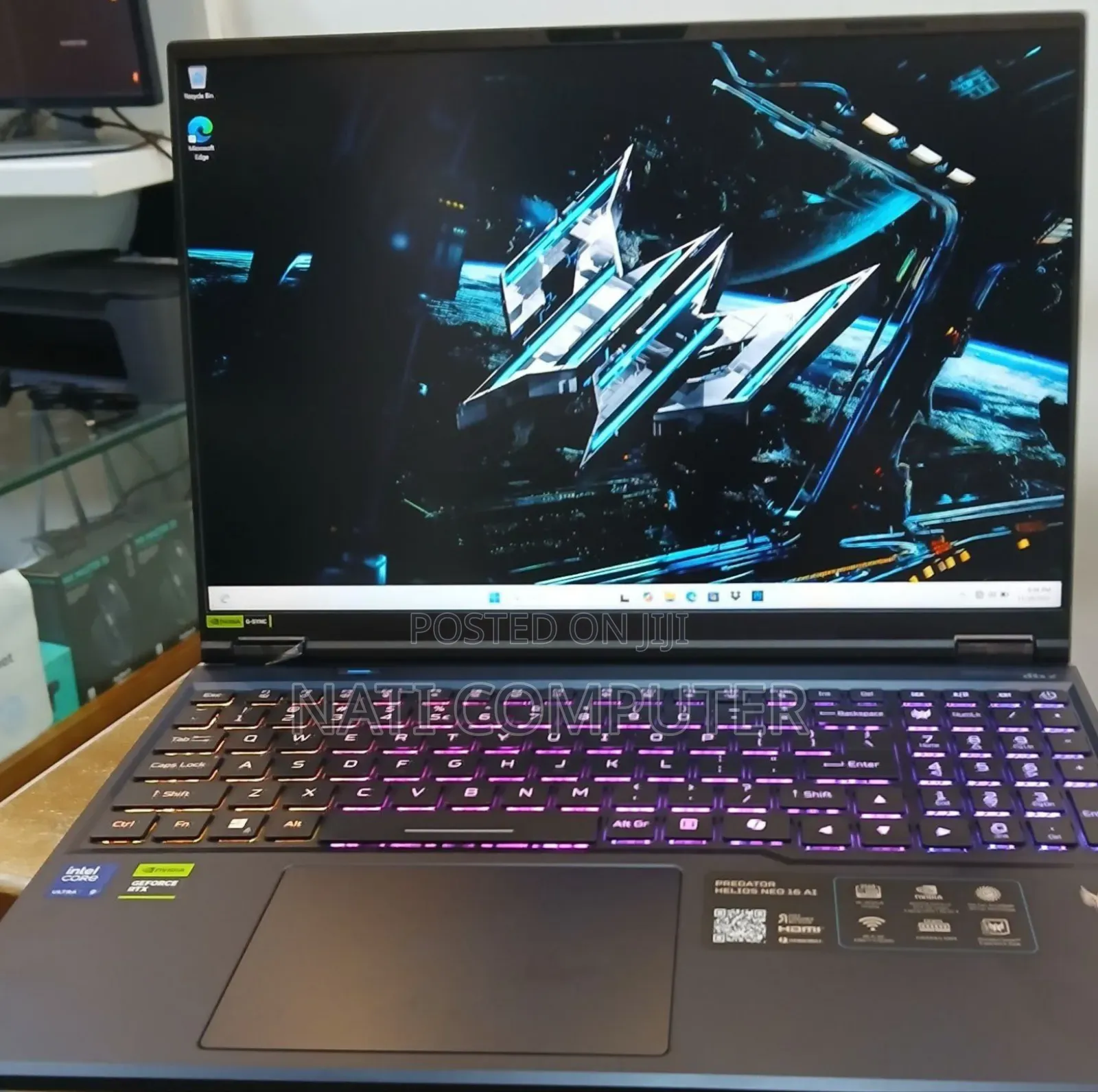 New Laptop Acer Predator Helios Neo 16 32GB Intel Core Ultra 9 SSD 1T