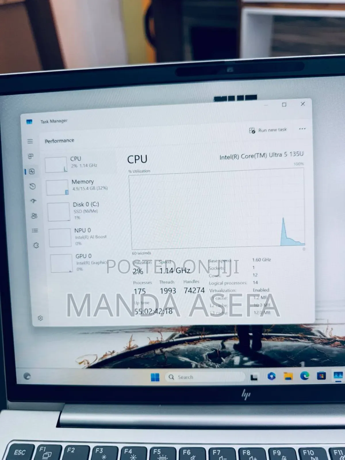 New Laptop HP EliteBook 640 G11 16GB Intel Core Ultra 5 SSD 512GB