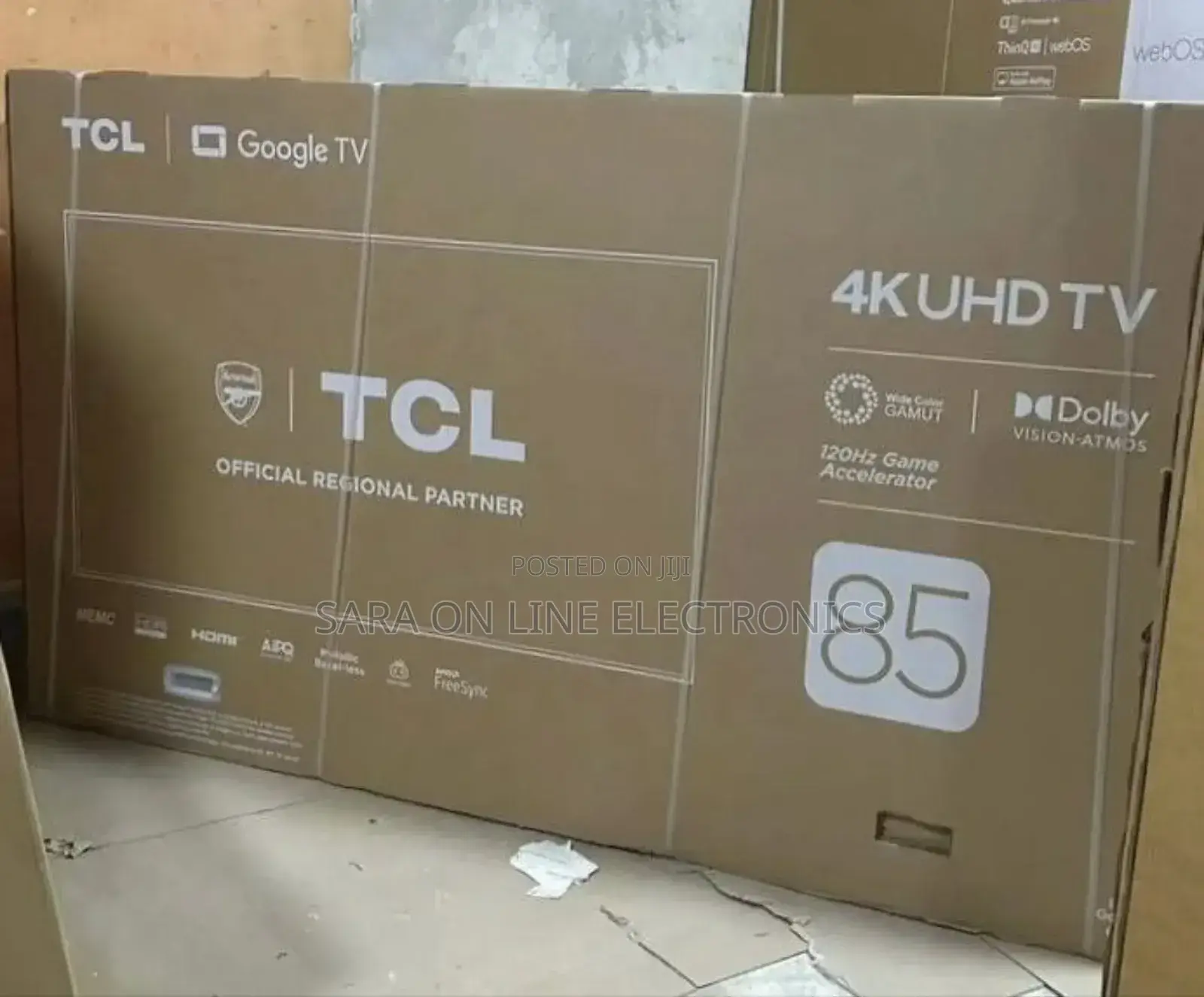 Tcl 85" Google Uhd Tv New 2025 [10year Warranty] Free Delivery