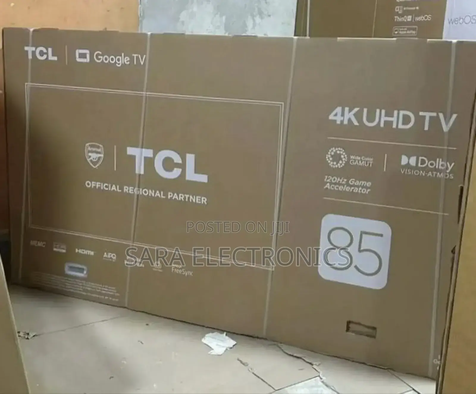 Tcl 85" Google Uhd Tv New 2025 [10year Warranty] Free Delivery