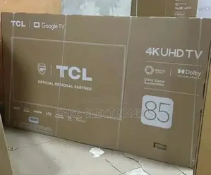 Tcl 85" Google Uhd Tv New 2025 [10year Warranty] Free Delivery