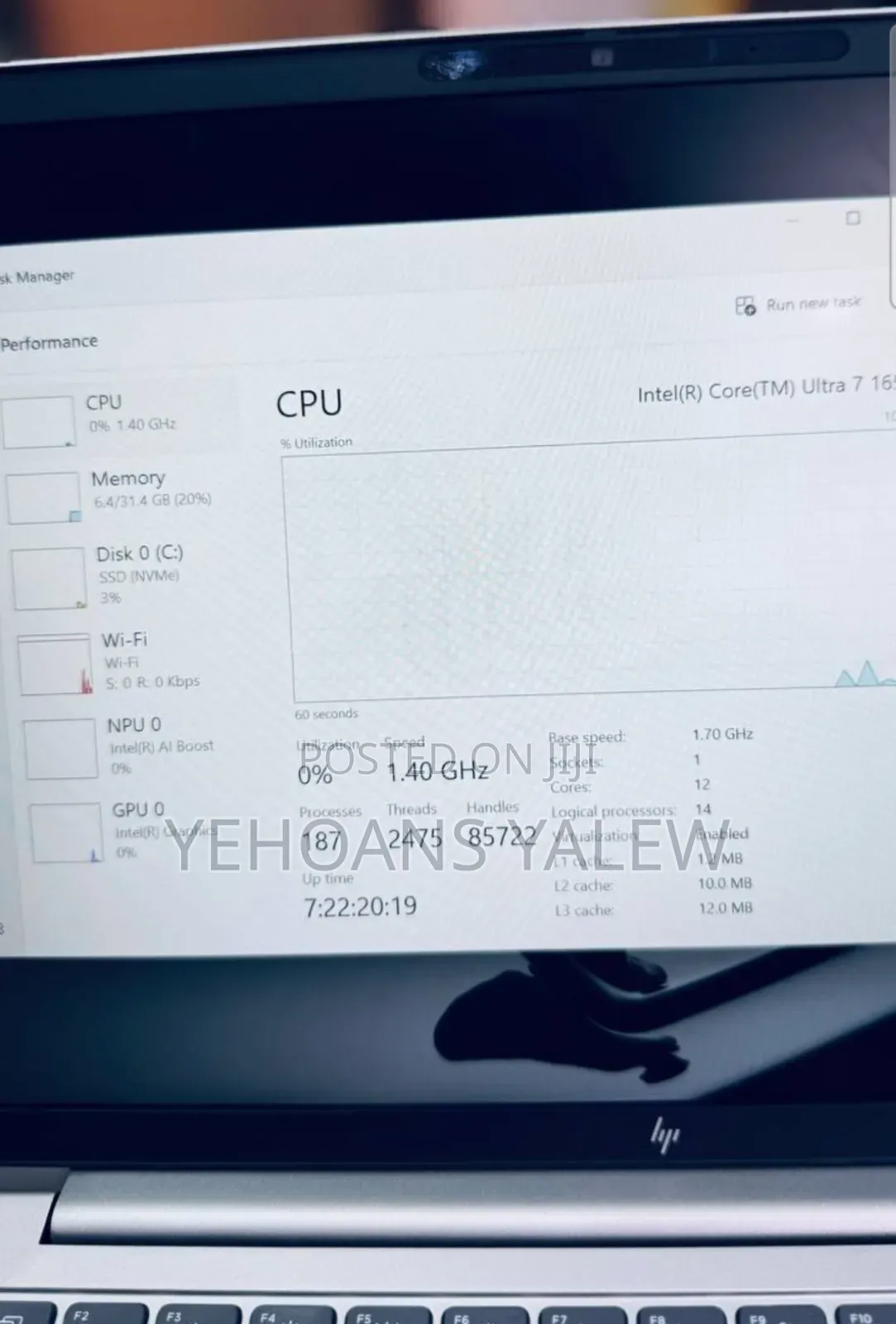 New Laptop HP EliteBook 640 G11 32GB Intel Core Ultra 7 SSD 512GB