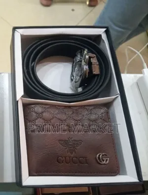 Photo - Gucci Mens Wallet+ Belt Combo