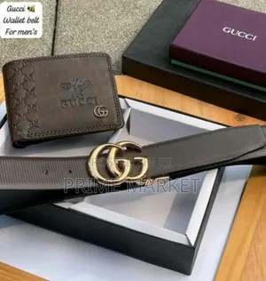Photo - Gucci Mens Wallet+ Belt Combo