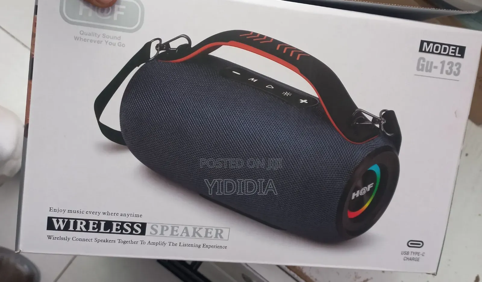 ‎ H At F Gu-133 Wireless Speaker – Powerful Bass Portable Design