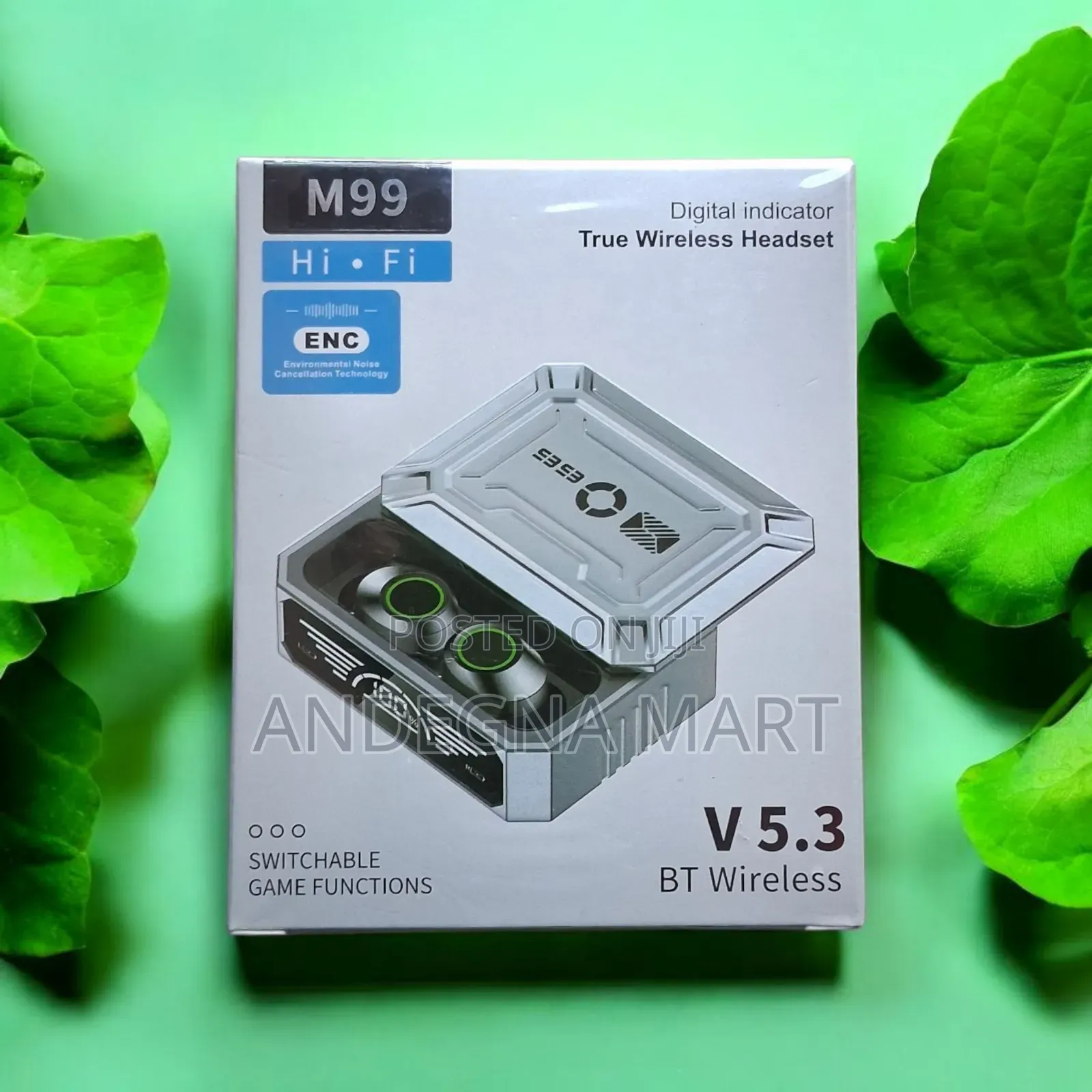 M99 Powerbank Earbud | Call and Music Control Pads.