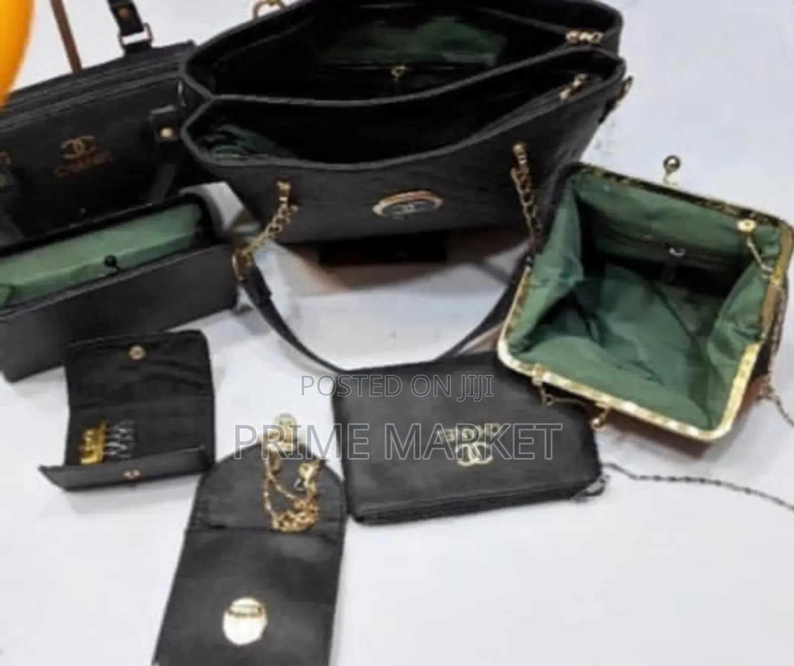 Chanel 6-in-1 Leather BagComplete Style Pack Tote,Clutch,Purse More