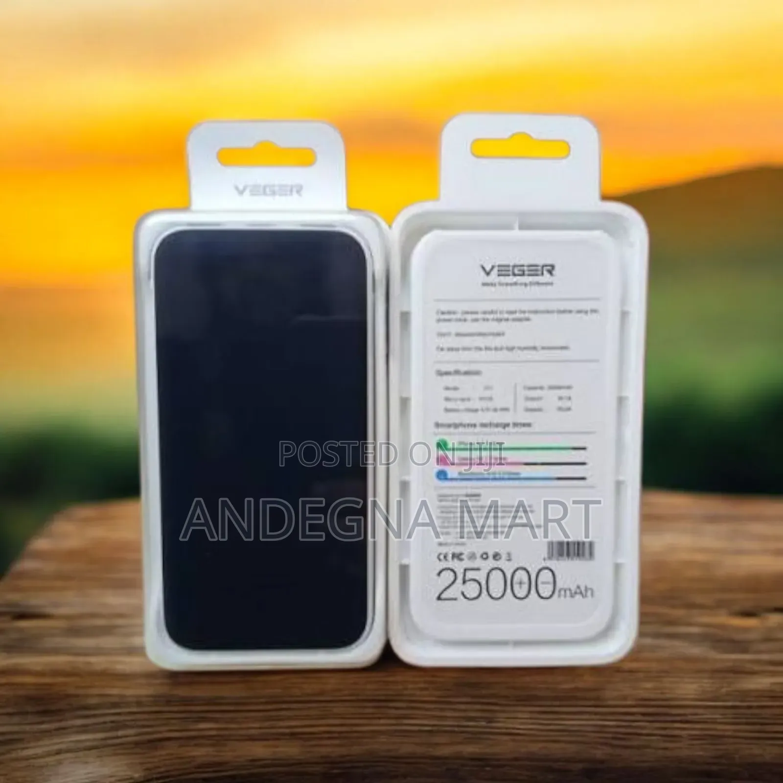 25000mah Veger Light Powerbank | Multi-Protection Circuitry.