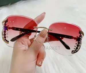 Rimless Leopard Luxury Sunglass|Unisex |Anti-Blue Light Mirror Lenses