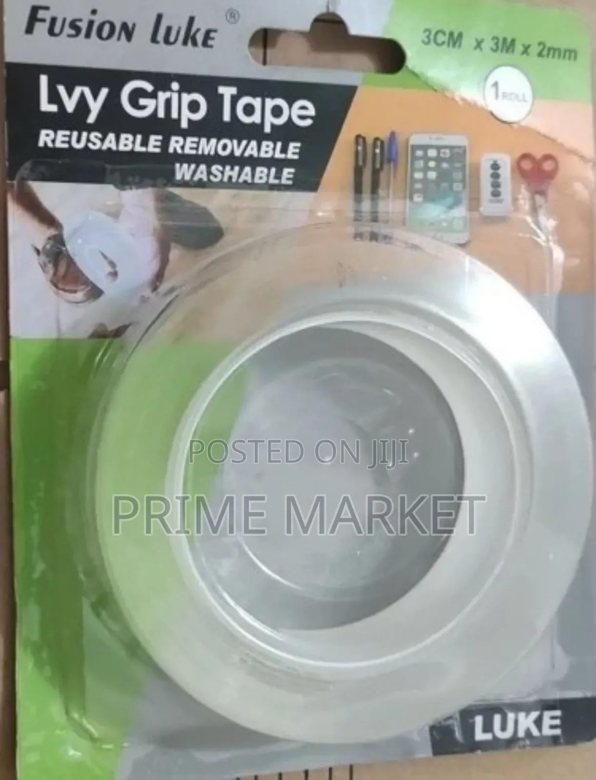 በሁለቱም ጎን የሚያጣብቅ ፕላስተር |3 ሜትርጠንካራ-የሚታጠብ እና ድጋሚ ሚያገለግል| Lvy Grip Tape