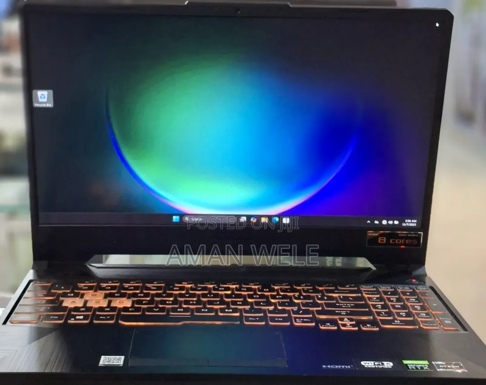 New Laptop Asus TUF Gaming A15 16GB AMD Ryzen 7 SSD 512GB