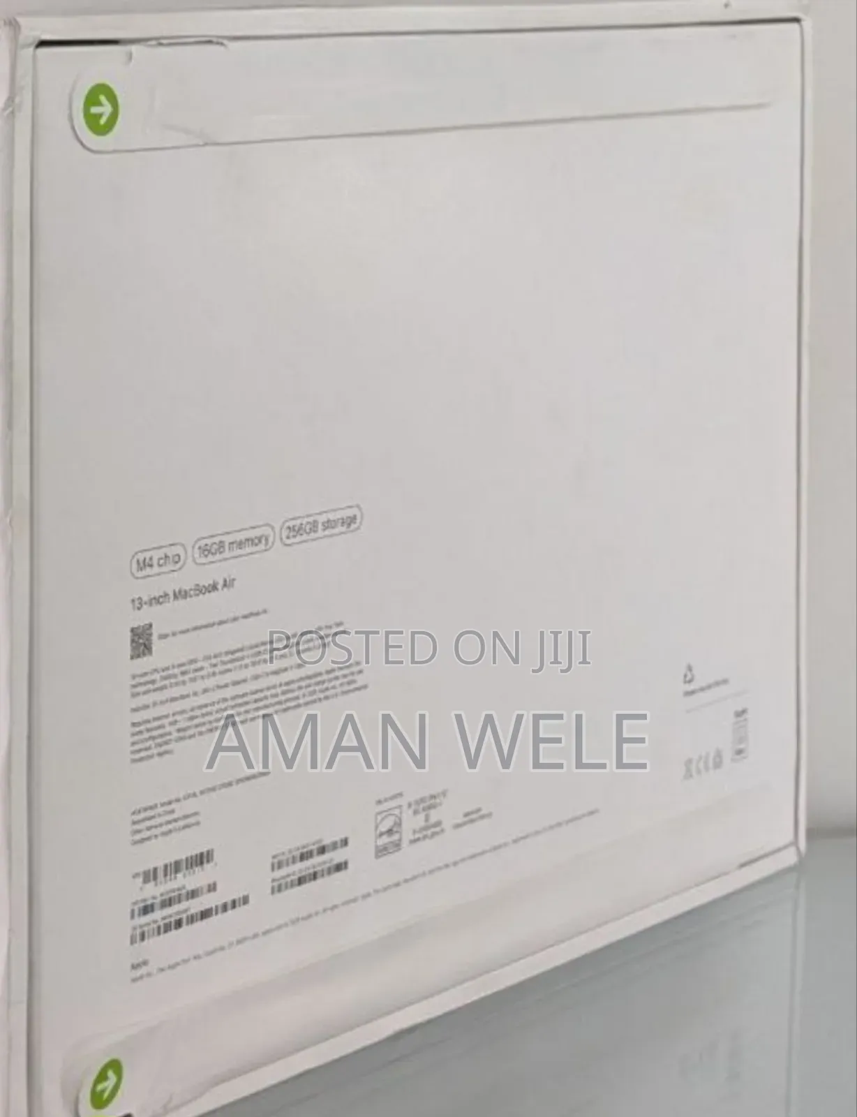 New Laptop Apple MacBook Air 2020 M1 16GB Apple M4 SSD 256GB