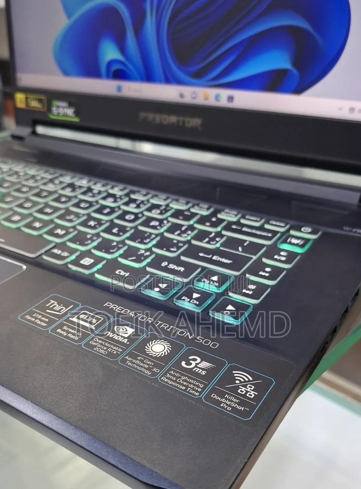 New Laptop Acer Predator Helios 300 16GB Intel Core I7 SSD 1T