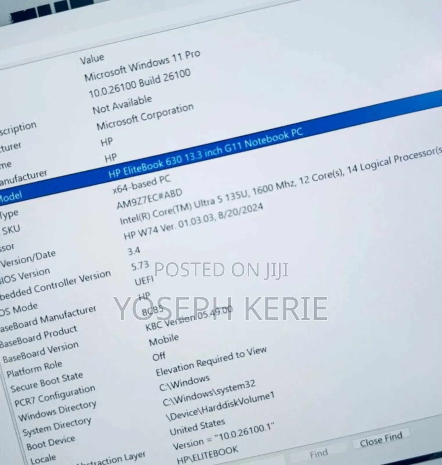 New Laptop HP 630 16GB Intel Core Ultra 5 SSD 512GB