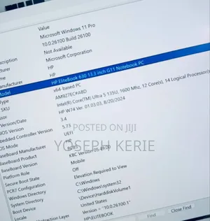 New Laptop HP 630 16GB Intel Core Ultra 5 SSD 512GB