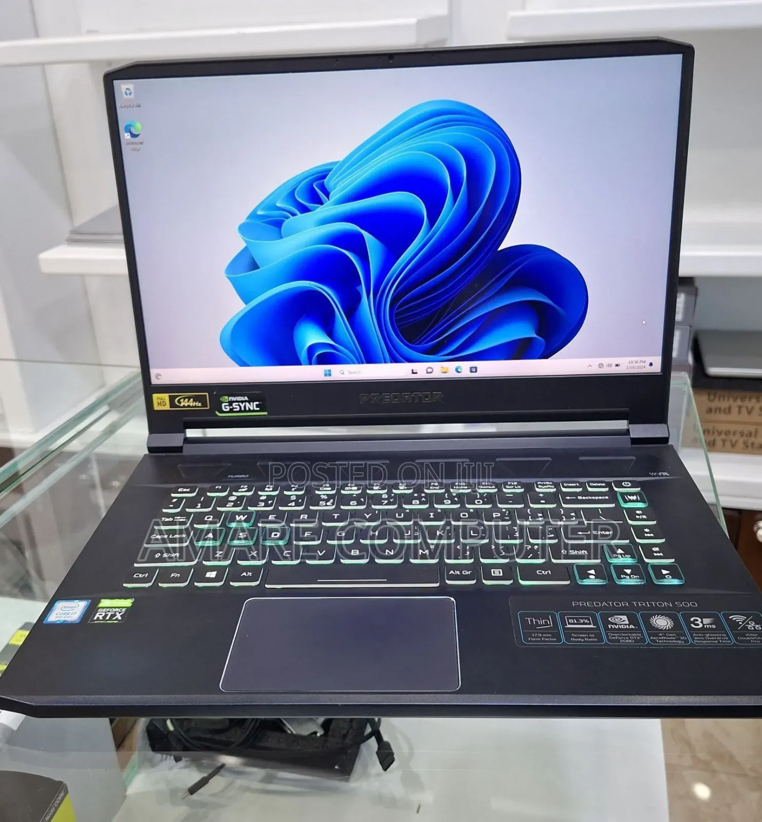 New Laptop Acer 16GB Intel Core I7 SSD 1T