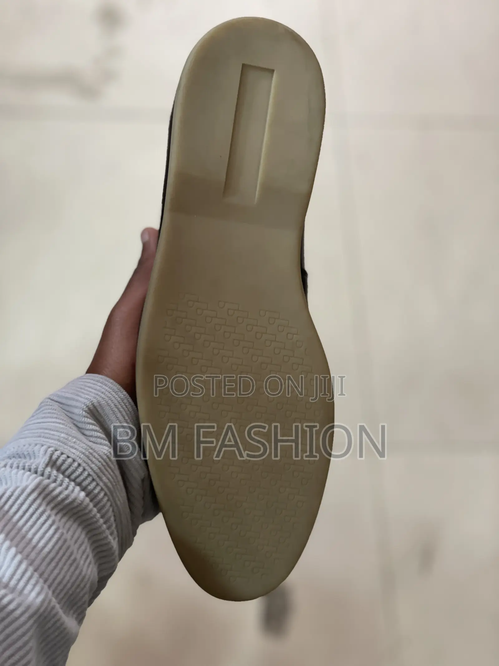 Men's Black Suede and Woven Leather-Loafer