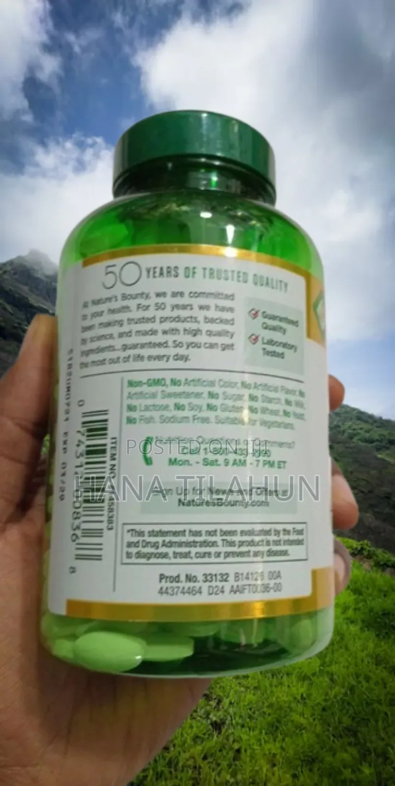 Natural's Bounty Zinc 50gm Dietary Supplement