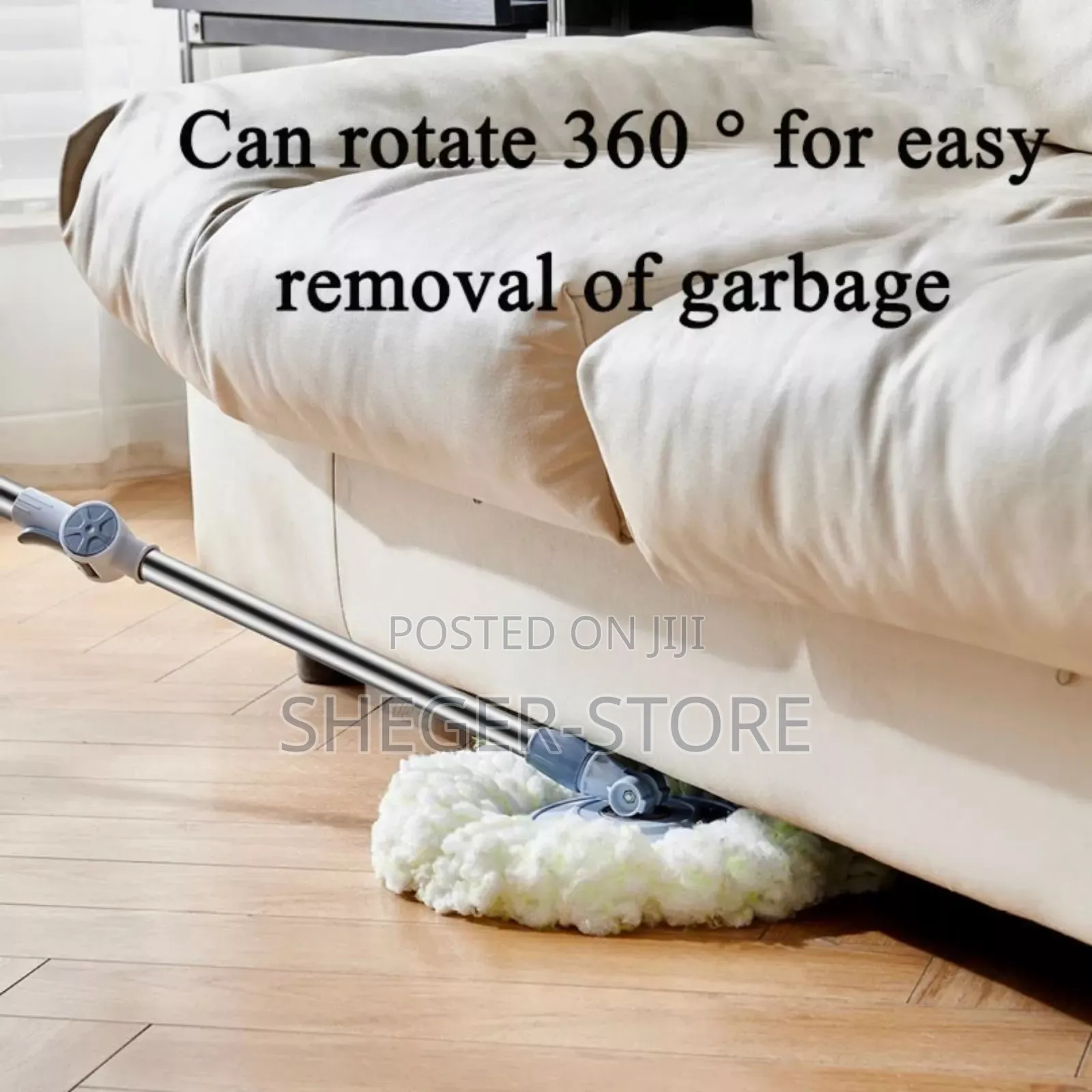 Spin Mop 360° With 4 Wheel
( የቤት መወልወያ, 360 ° በመሽከርከር ይጨምቃል)