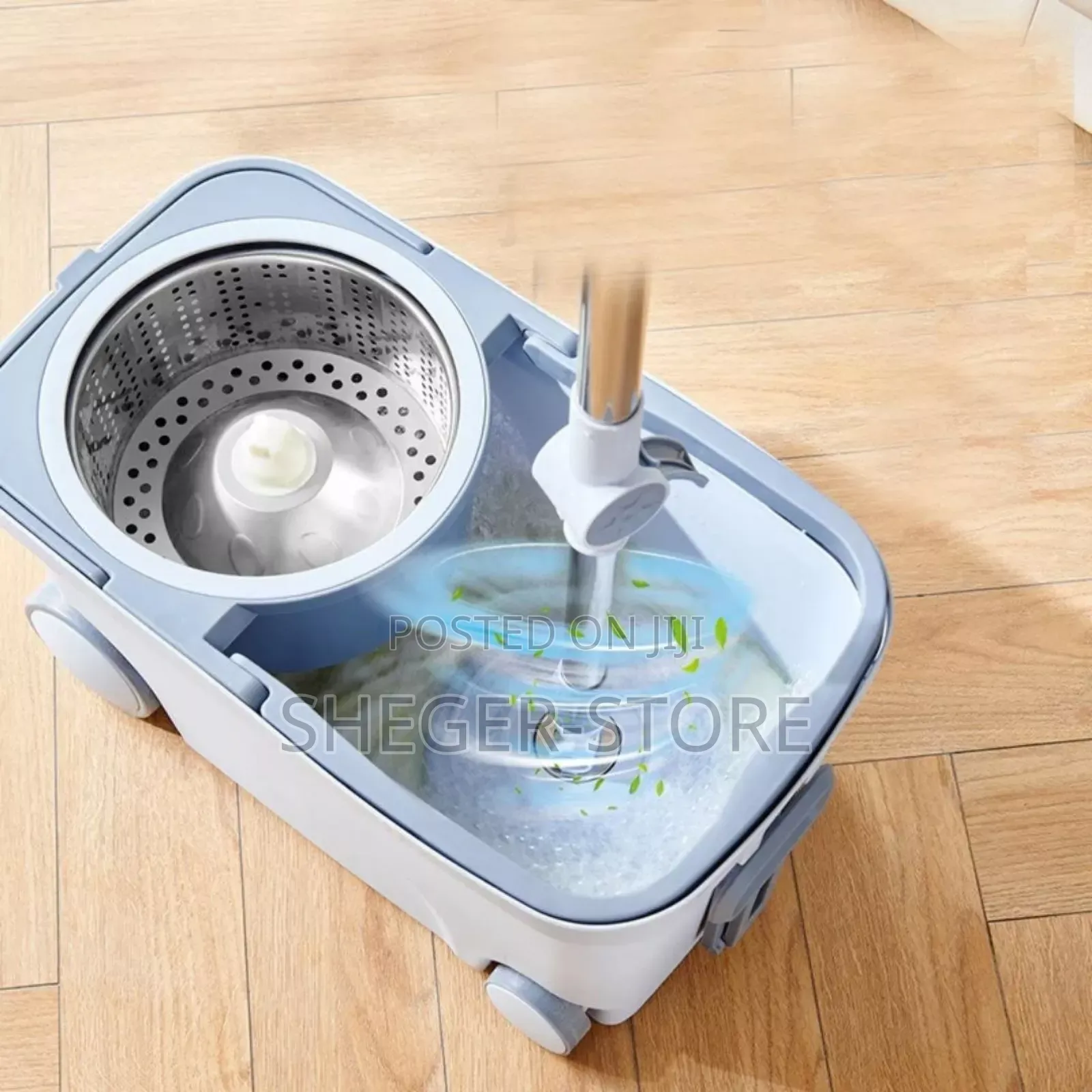 Spin Mop 360° With 4 Wheel
( የቤት መወልወያ, 360 ° በመሽከርከር ይጨምቃል)