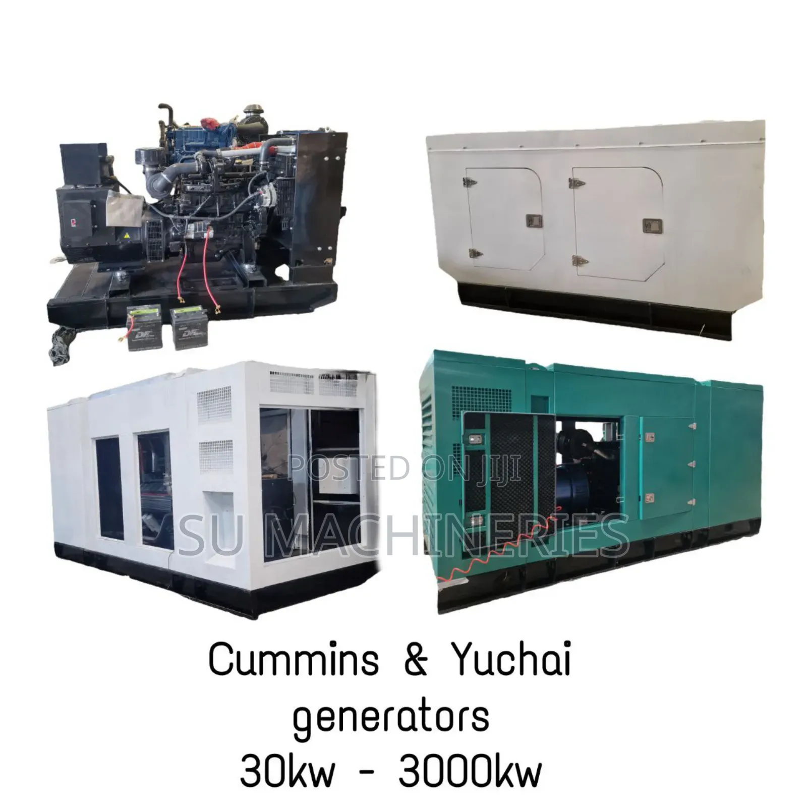 Cummins and Yuchai Generators