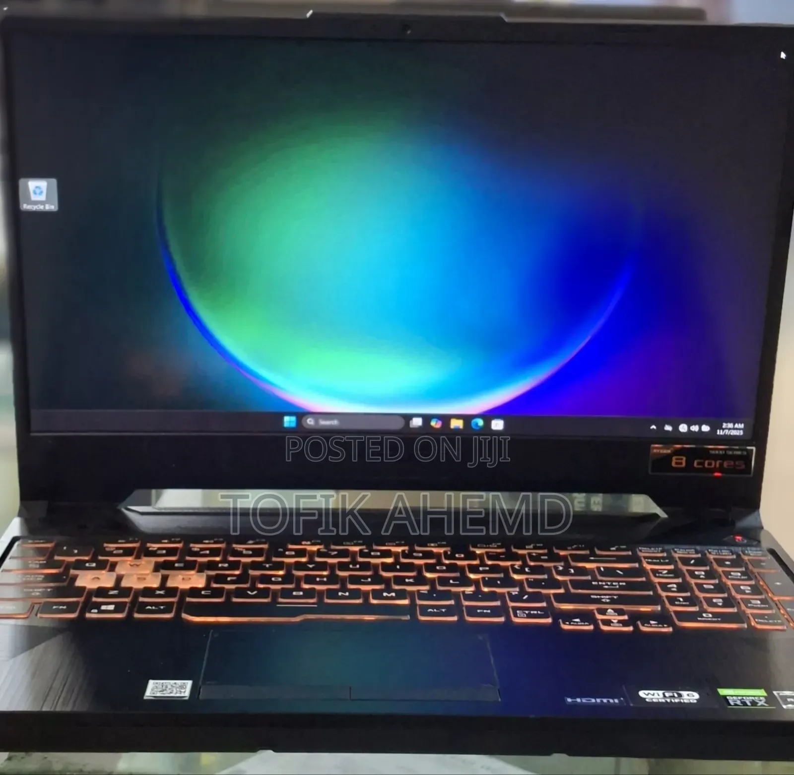 New Laptop Asus TUF Gaming A15 16GB AMD Ryzen 7 SSD 512GB