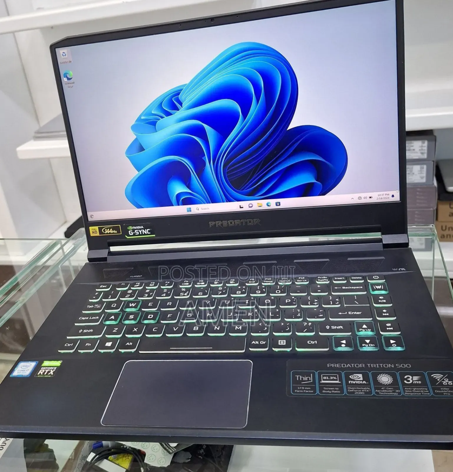 New Laptop Acer Predator 15 16GB Intel Core I7 SSD 1T