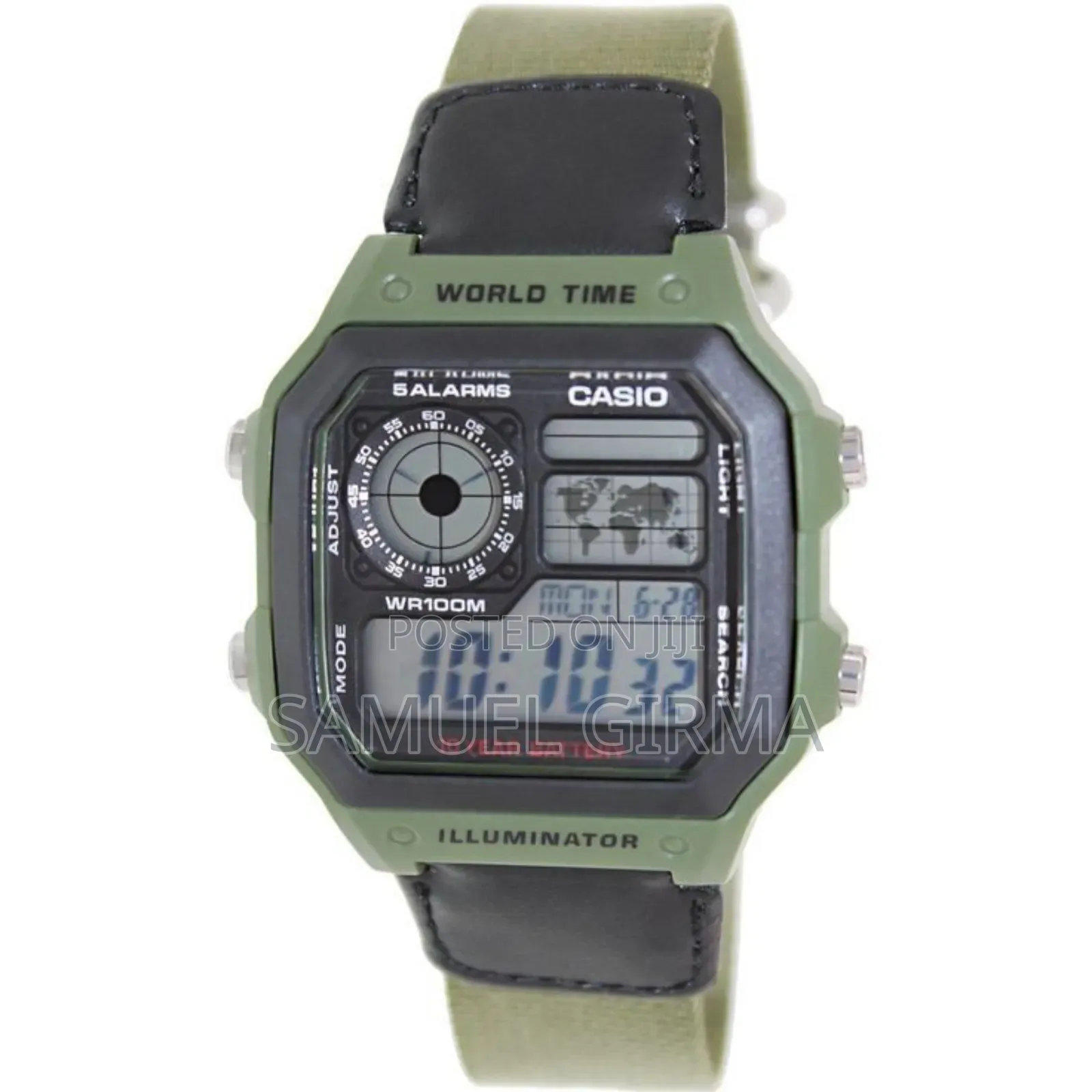Casio Watch With Cloth Band