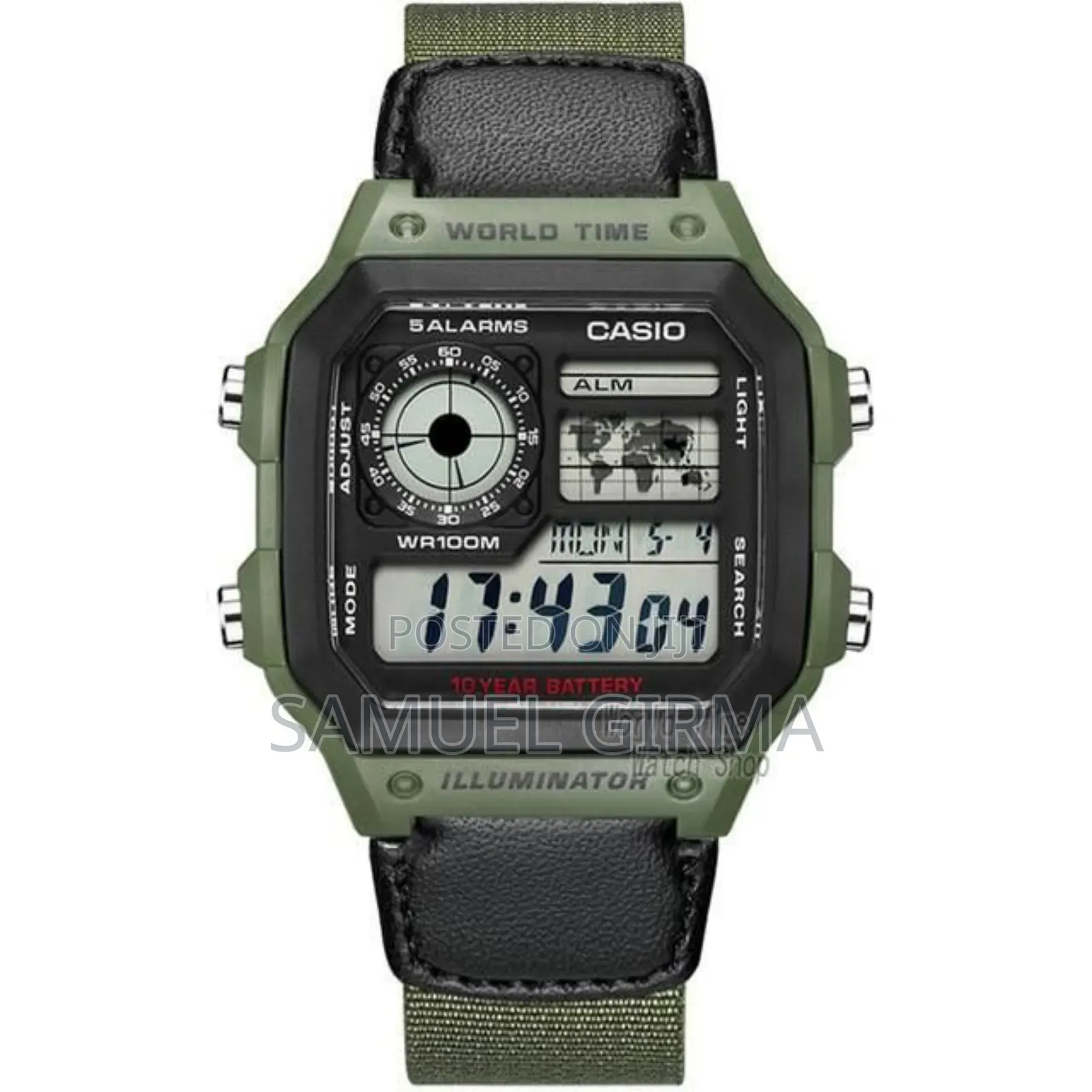 Casio Watch With Cloth Band