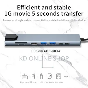 8-in-1 Usb Type-C Hub Adapter.