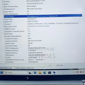 New Laptop HP EliteBook 640 G11 16GB Intel Core Ultra 5 SSD 512GB