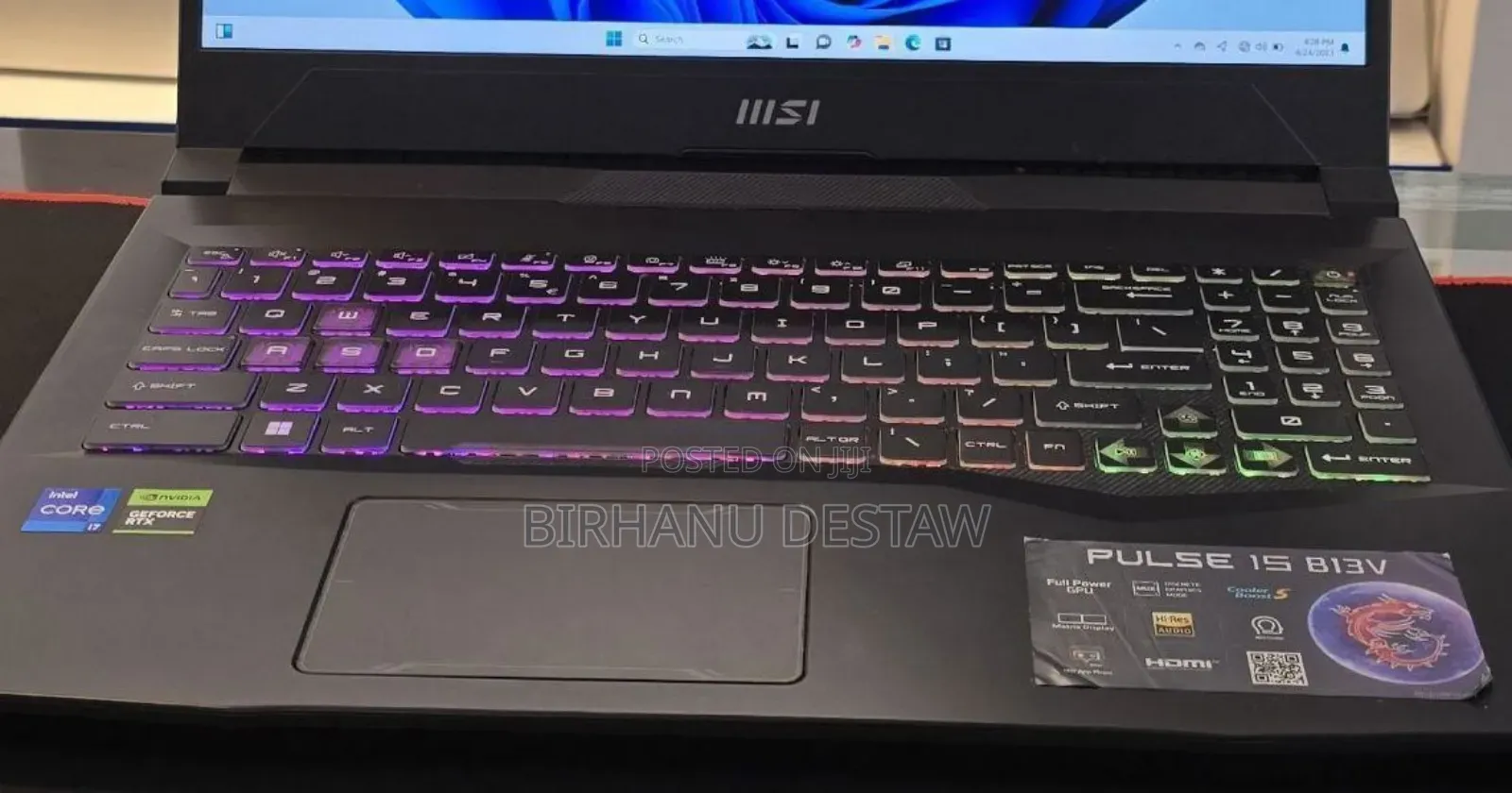 New Laptop MSI 16GB Intel Core I7 SSD 1T