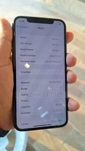 Apple iPhone X 64 GB Black