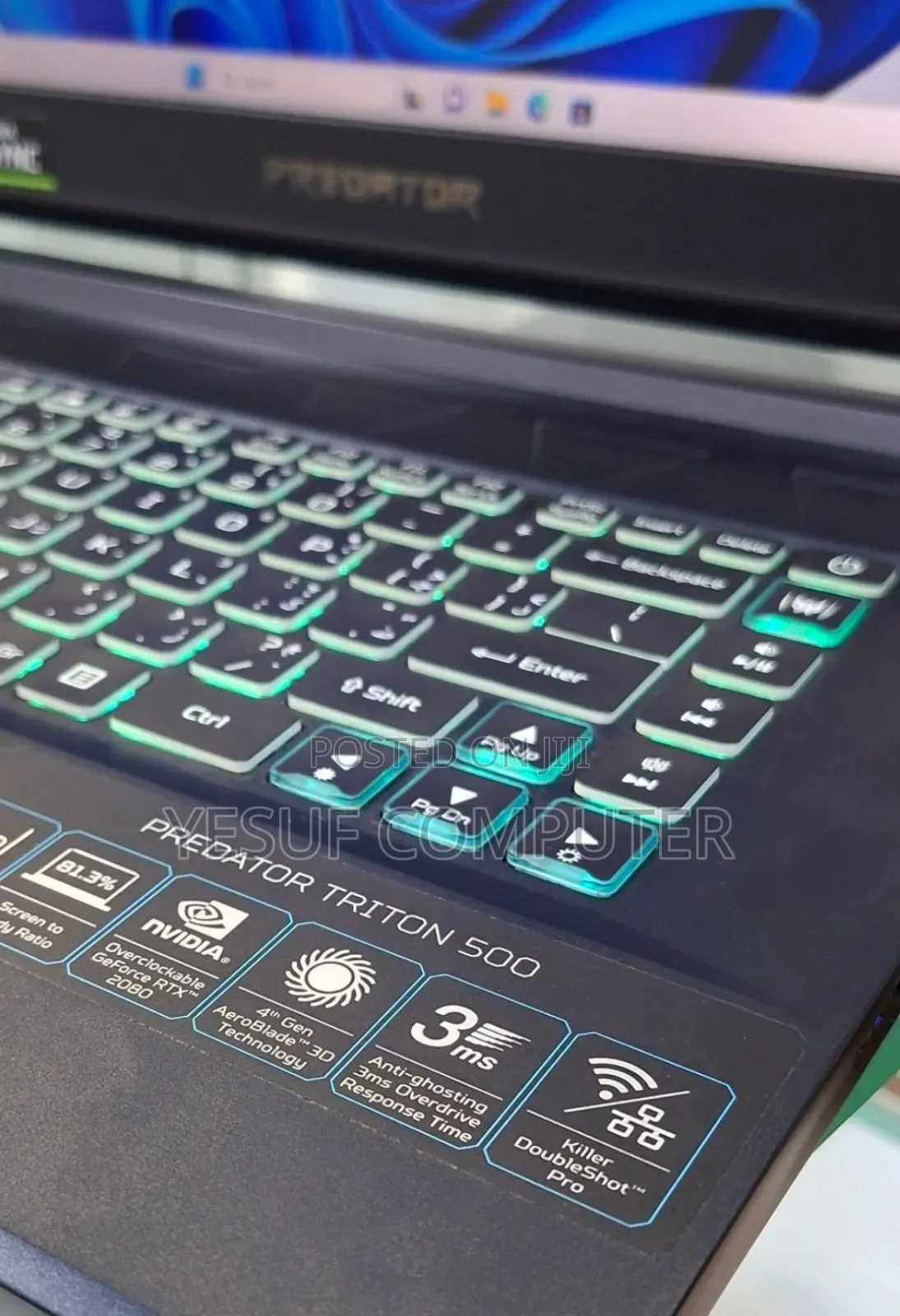 New Laptop Acer Predator 15 16GB Intel Core I7 SSD 1T