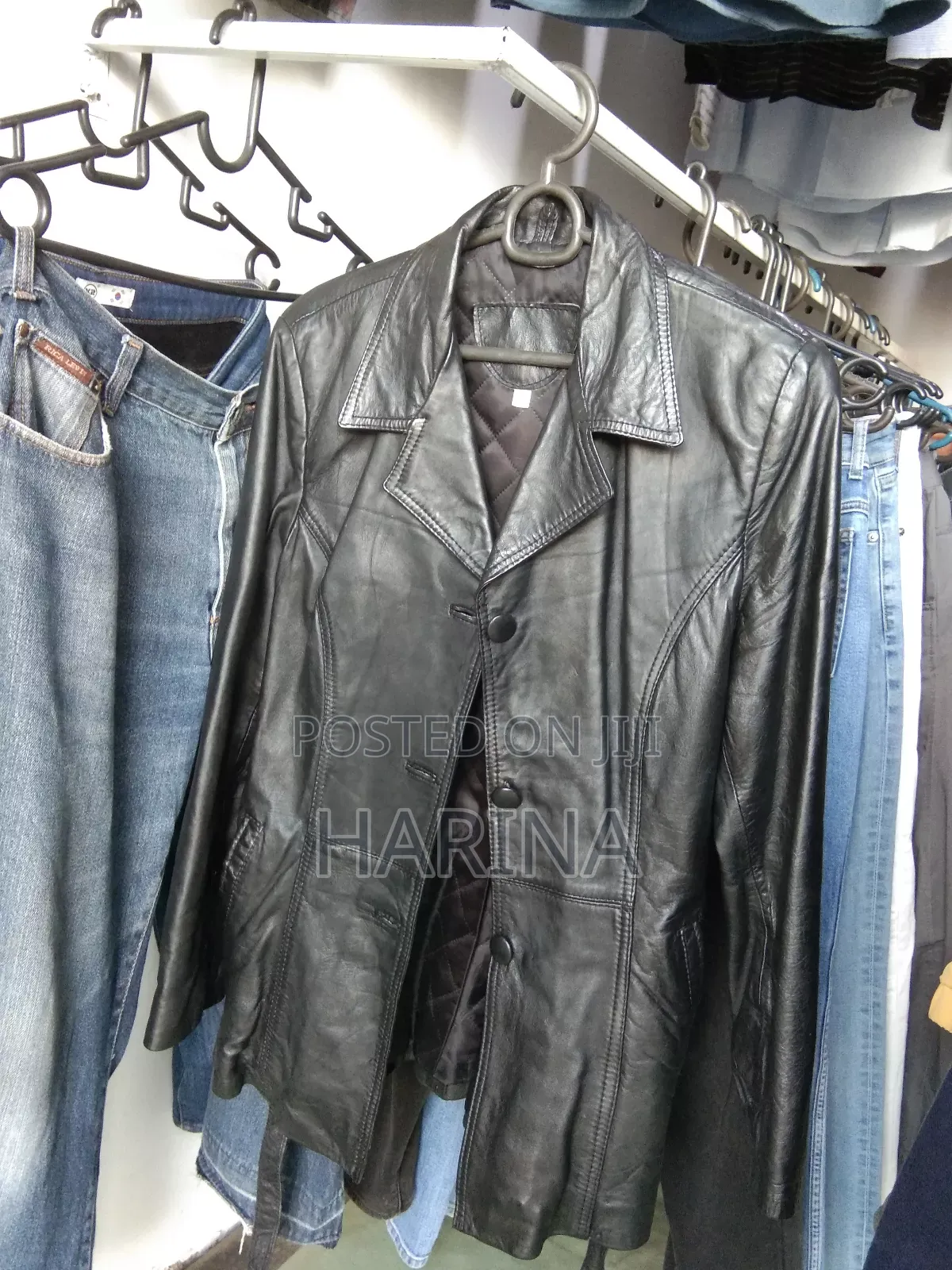 Women Leather Coat የሴት ሌዘር ኮት Used Like New