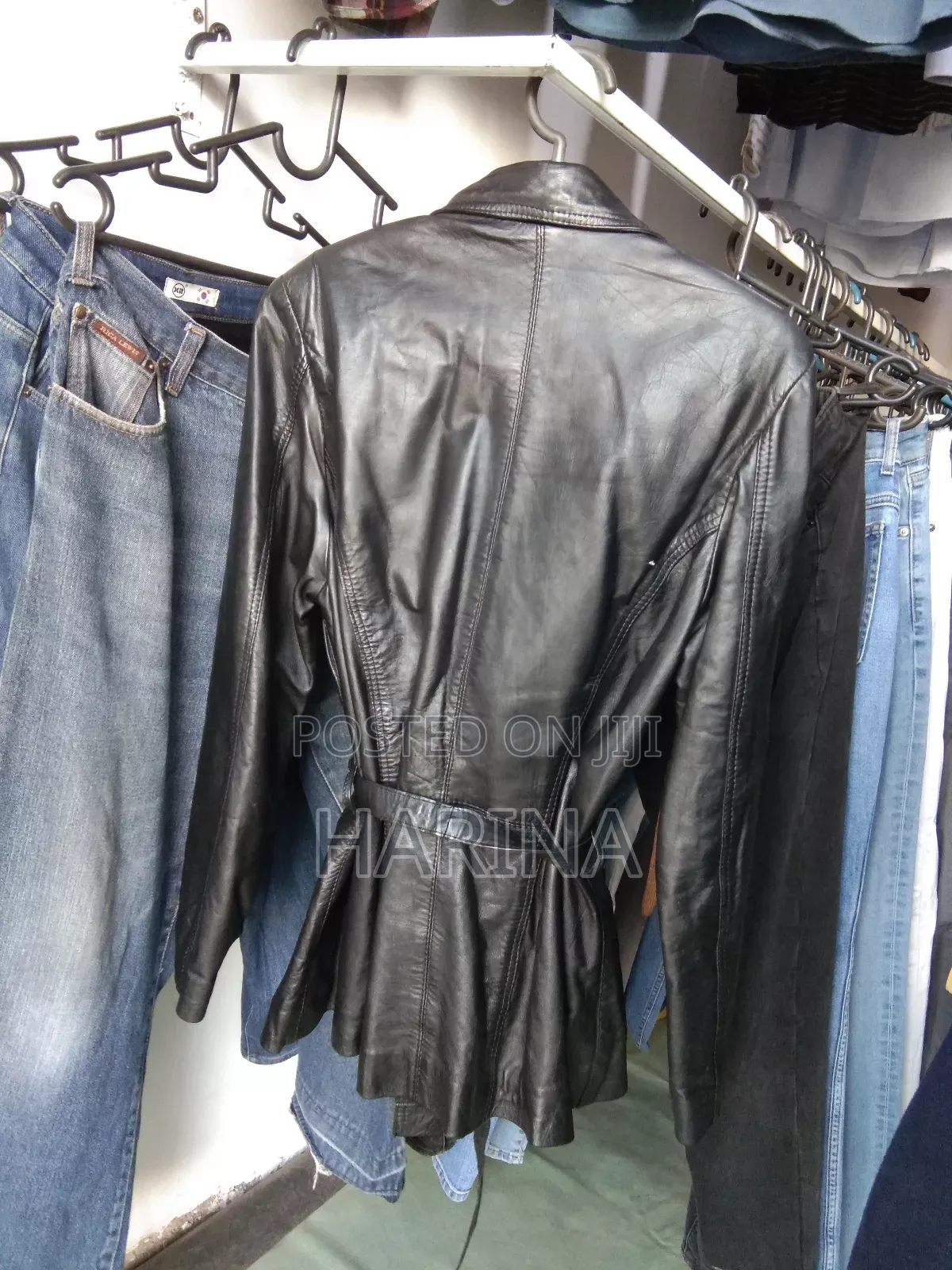 Women Leather Coat የሴት ሌዘር ኮት Used Like New