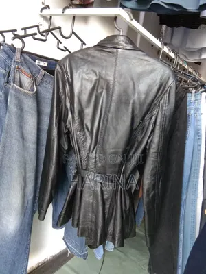 Women Leather Coat የሴት ሌዘር ኮት Used Like New