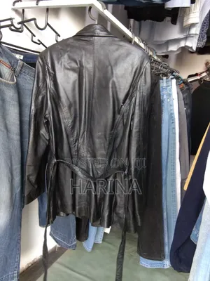 Women Leather Coat የሴት ሌዘር ኮት Used Like New