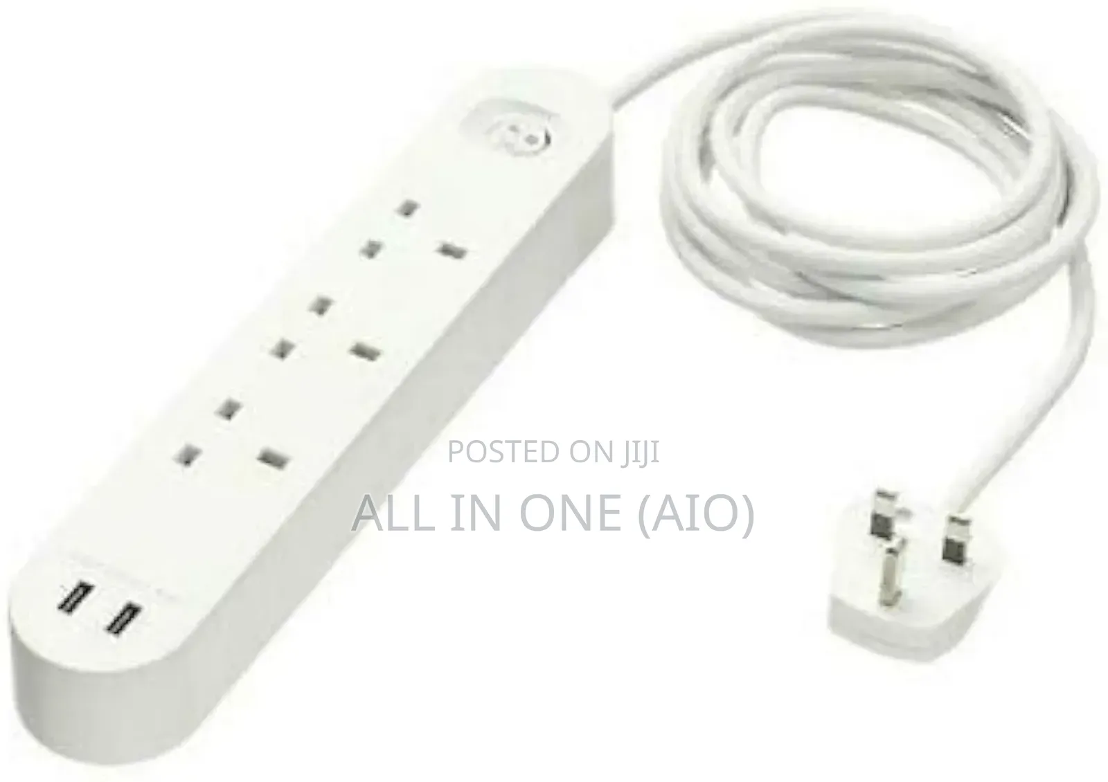  Ikea 3-Way Socket With 2 Usb Ports, White, 3.0 M