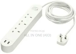 Photo -  Ikea 3-Way Socket With 2 Usb Ports, White, 3.0 M