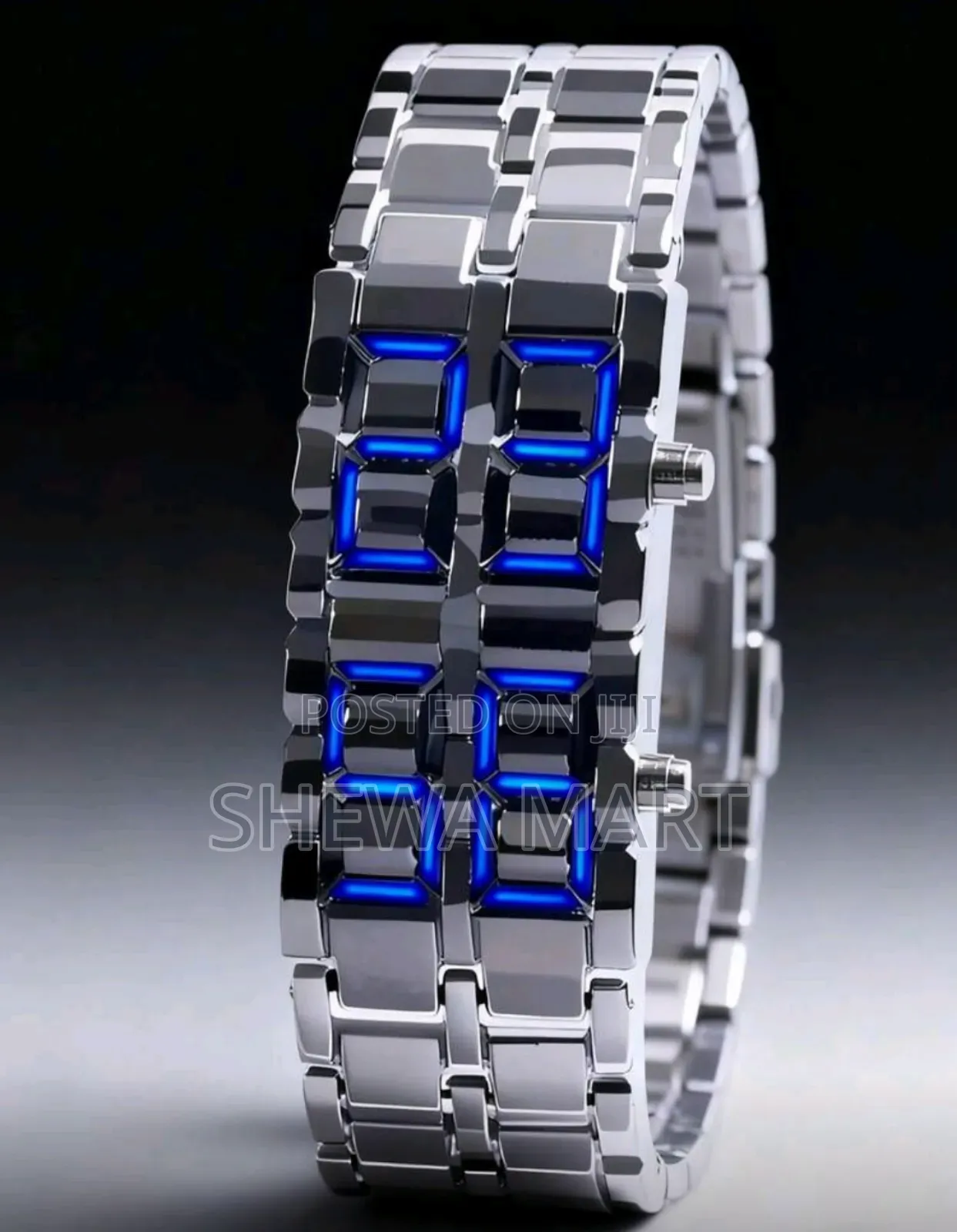 New Business Men's Stainless Steel Strap Led Electronic Watch, Suitabl