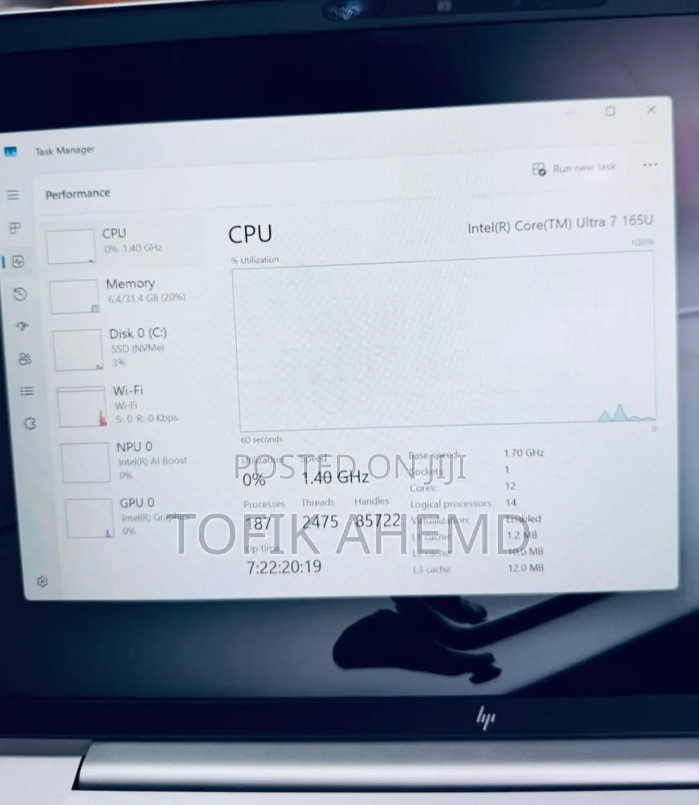 New Laptop HP EliteBook 840 16GB Intel Core Ultra 7 SSD 512GB