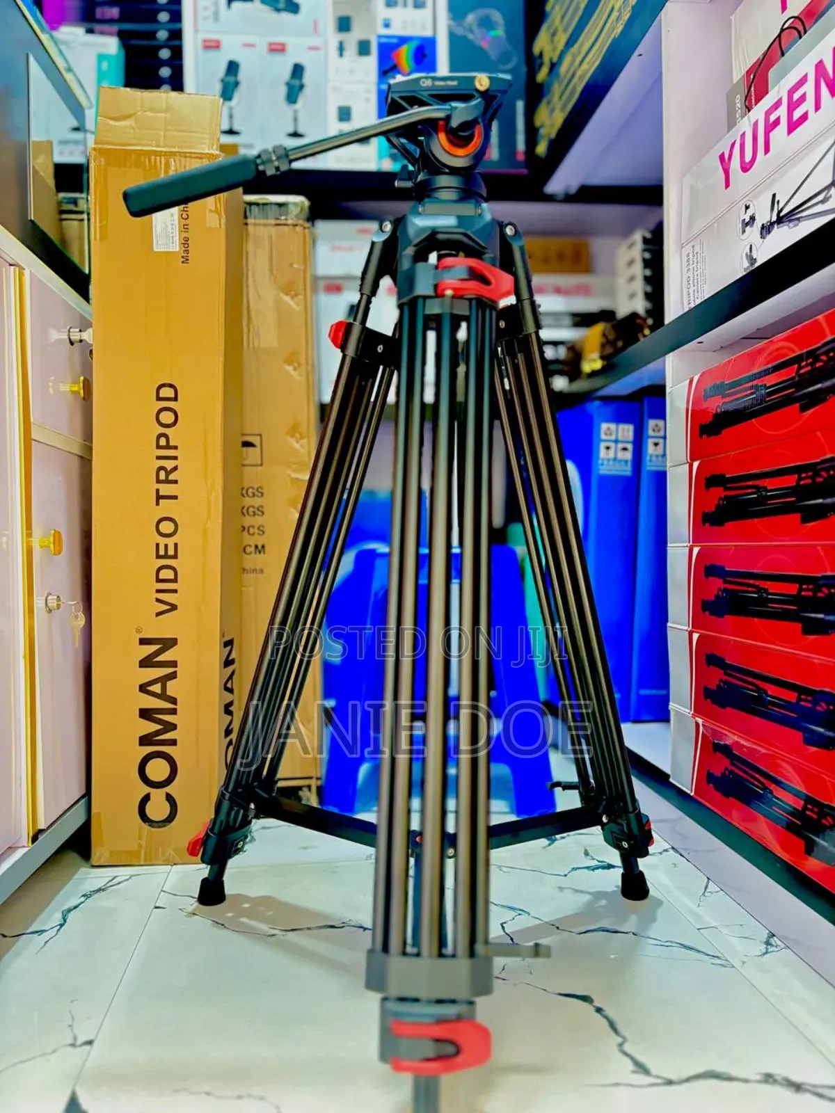 Heavy Duty Camera Tripod (10 Kg Capacity)
