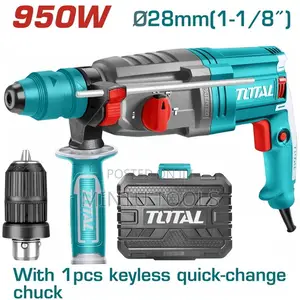 Photo - Total 950w Hammer Drill With Extra Chuck