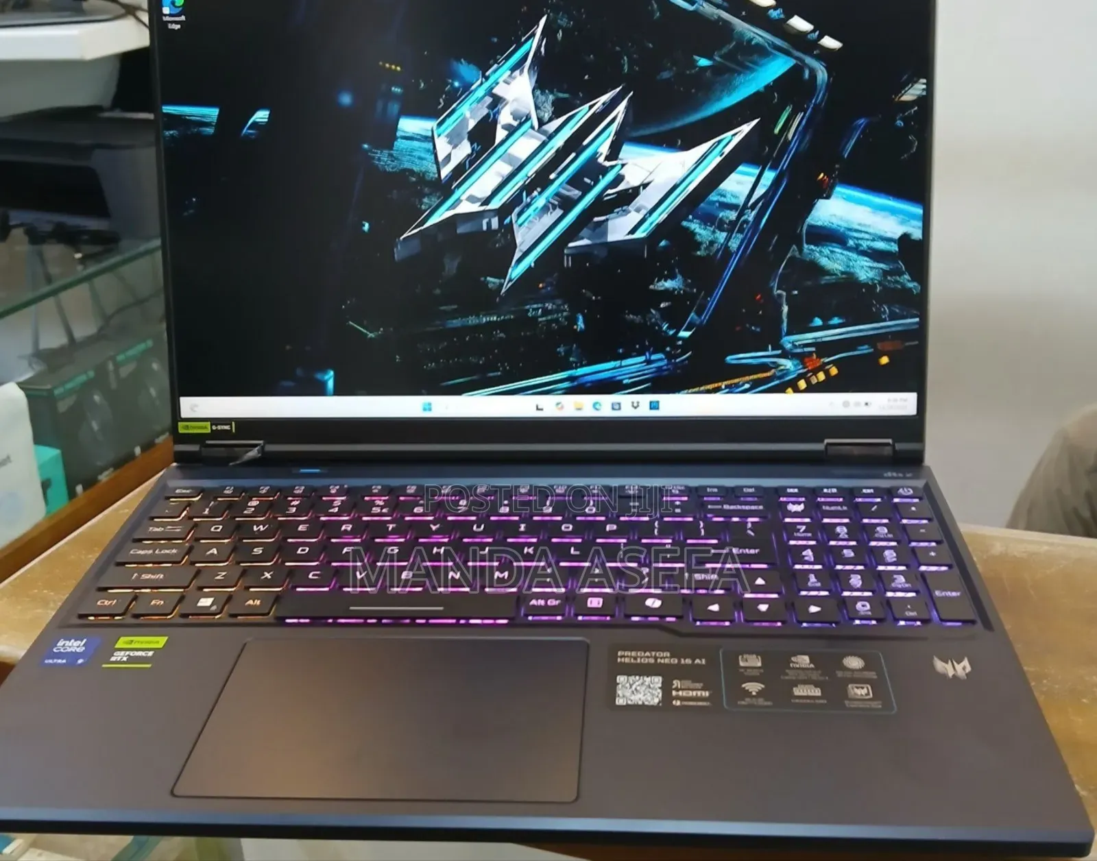 New Laptop Acer Predator Helios Neo 16 16GB Intel Core Ultra 9 SSD 1T