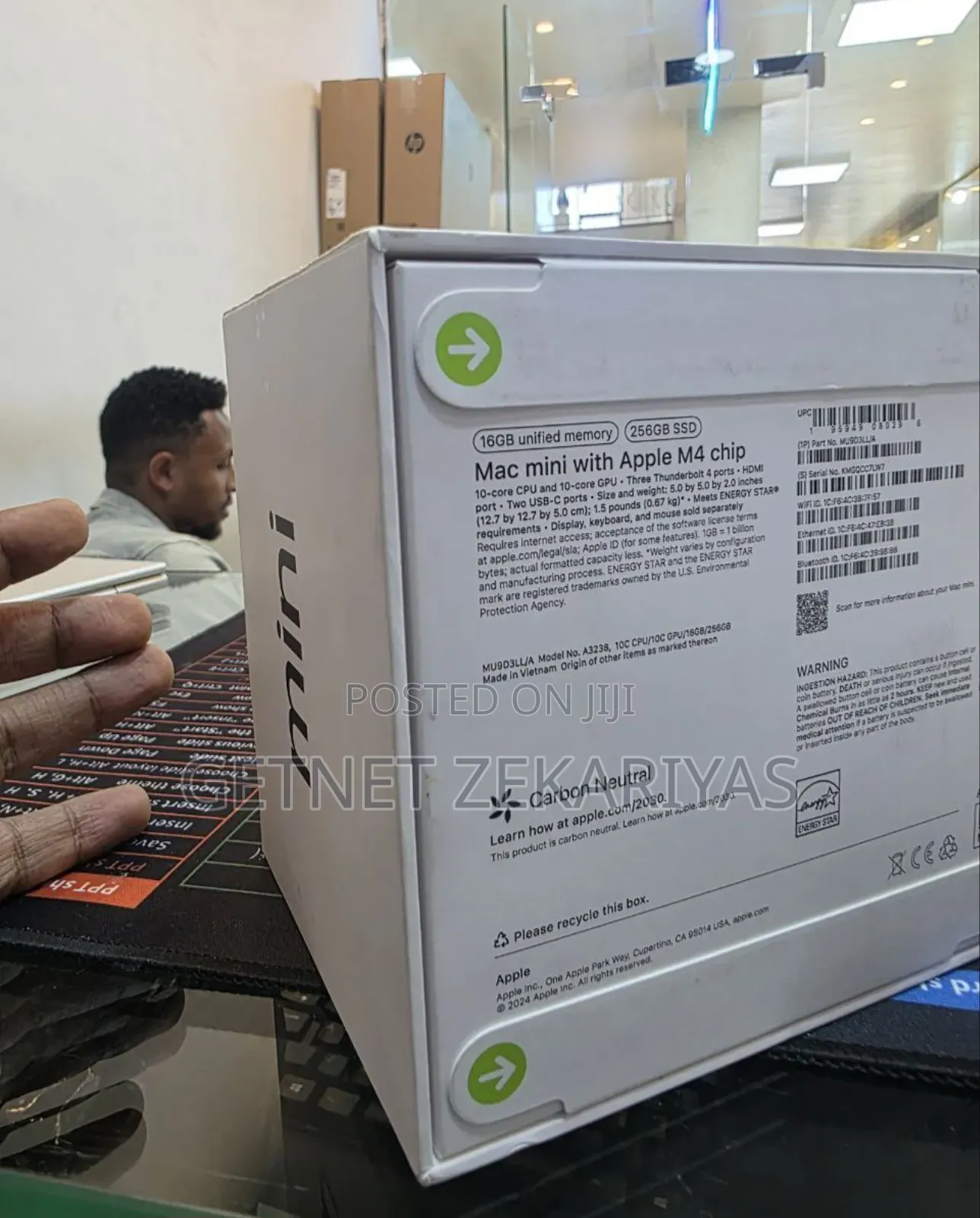 New Desktop Computer Apple Mac Mini M4 16GB Apple M4 SSD 256GB