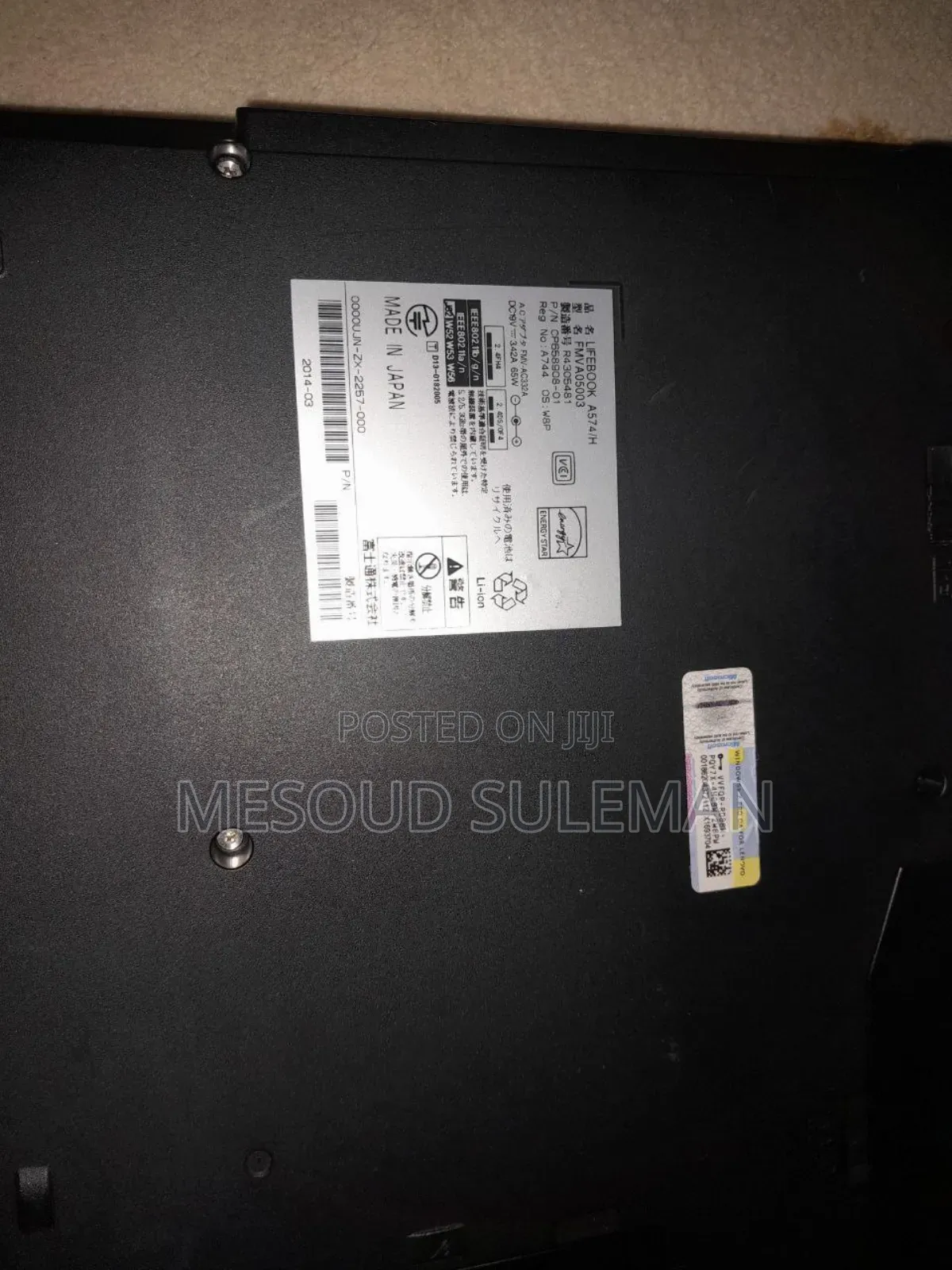 Laptop Fujitsu Lifebook A557 8GB Intel Core I5 HDD 320GB