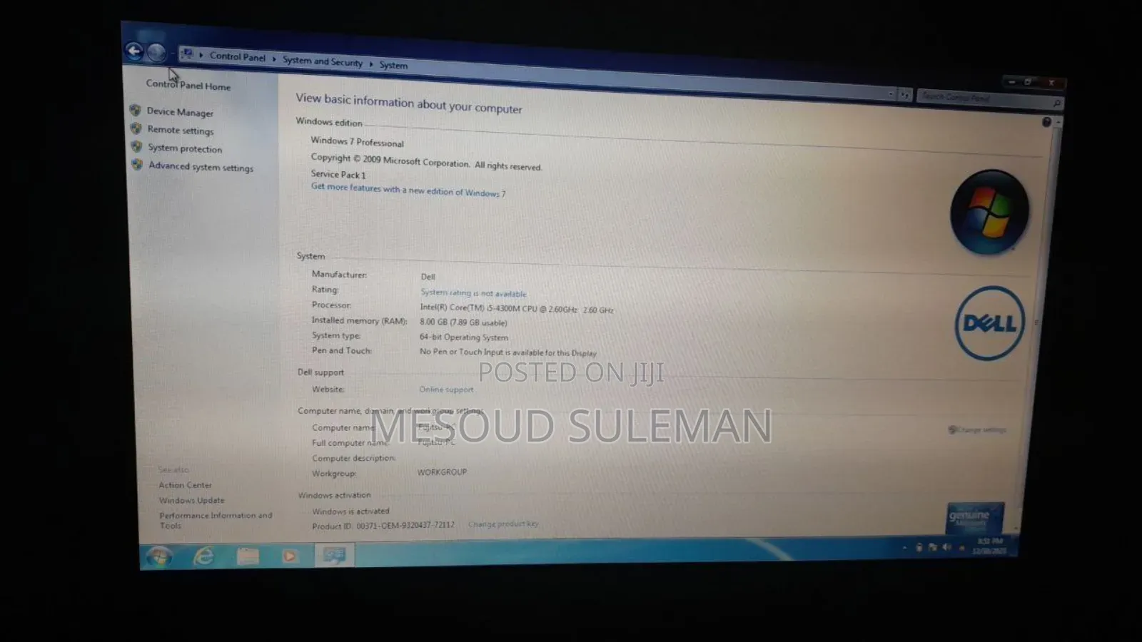 Laptop Fujitsu Lifebook A557 8GB Intel Core I5 HDD 320GB