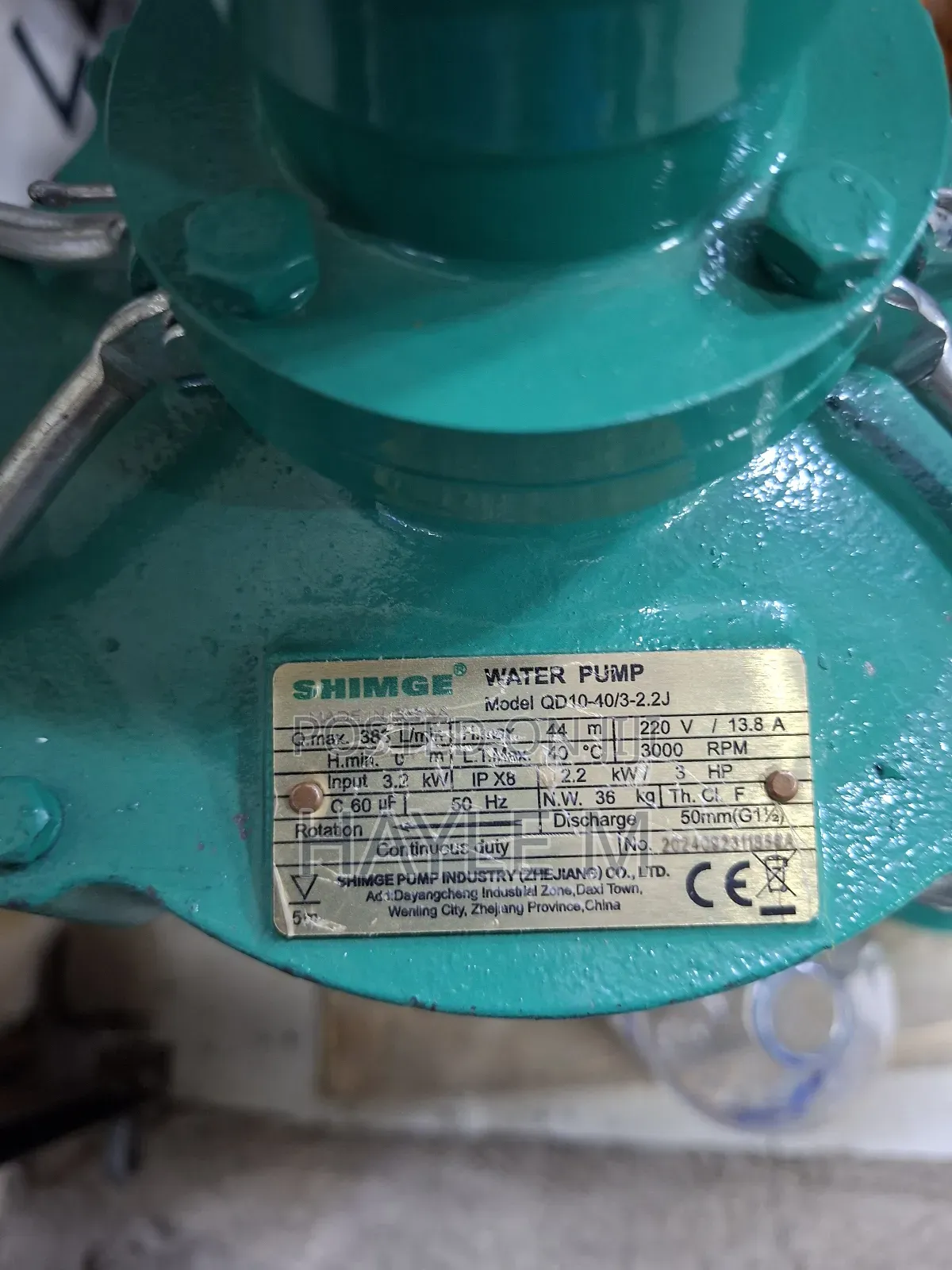 Shimge Irrigation Pump