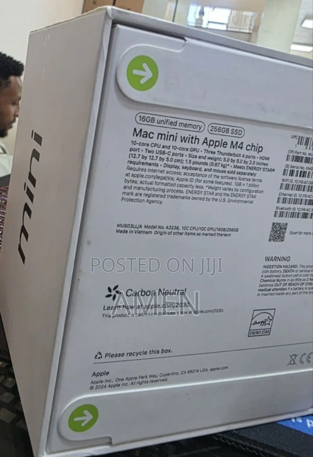 New Desktop Computer Apple iMac M4 16GB Apple M4 SSD 256GB